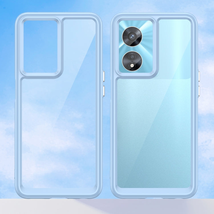 For OPPO A97 5G Colorful Series Acrylic + TPU Phone Case