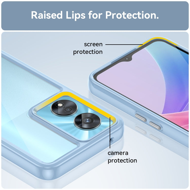 For OPPO A97 5G Colorful Series Acrylic + TPU Phone Case