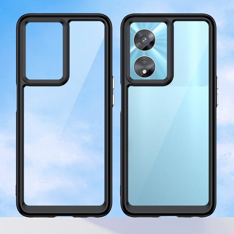 For OPPO A97 5G Colorful Series Acrylic + TPU Phone Case