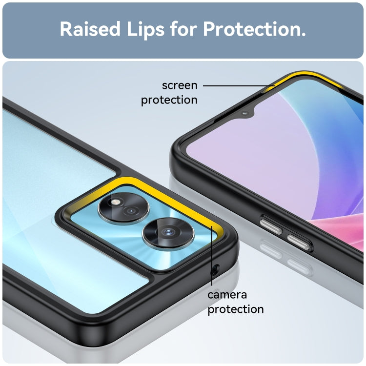 For OPPO A97 5G Colorful Series Acrylic + TPU Phone Case