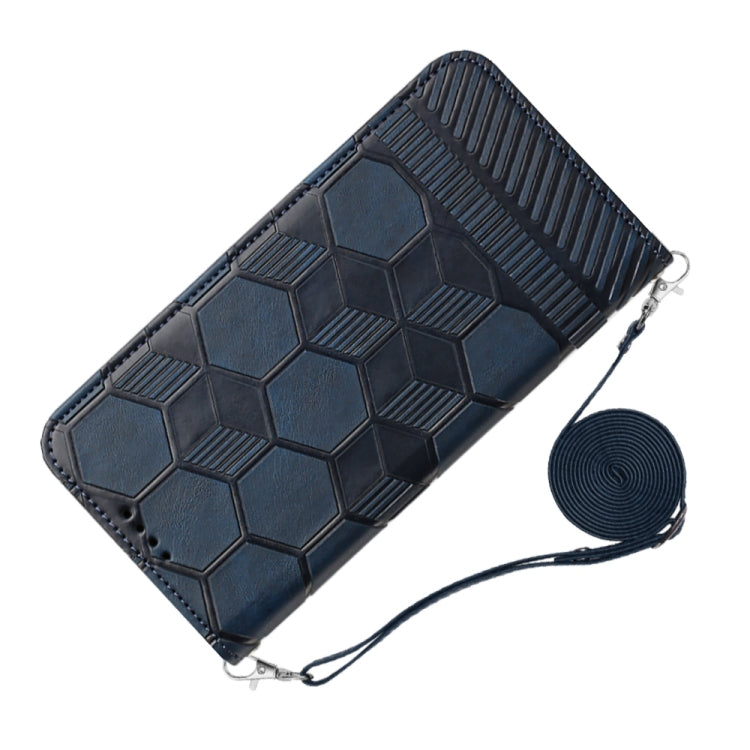 For iPhone 12 Crossbody Football Texture Magnetic PU Phone Case