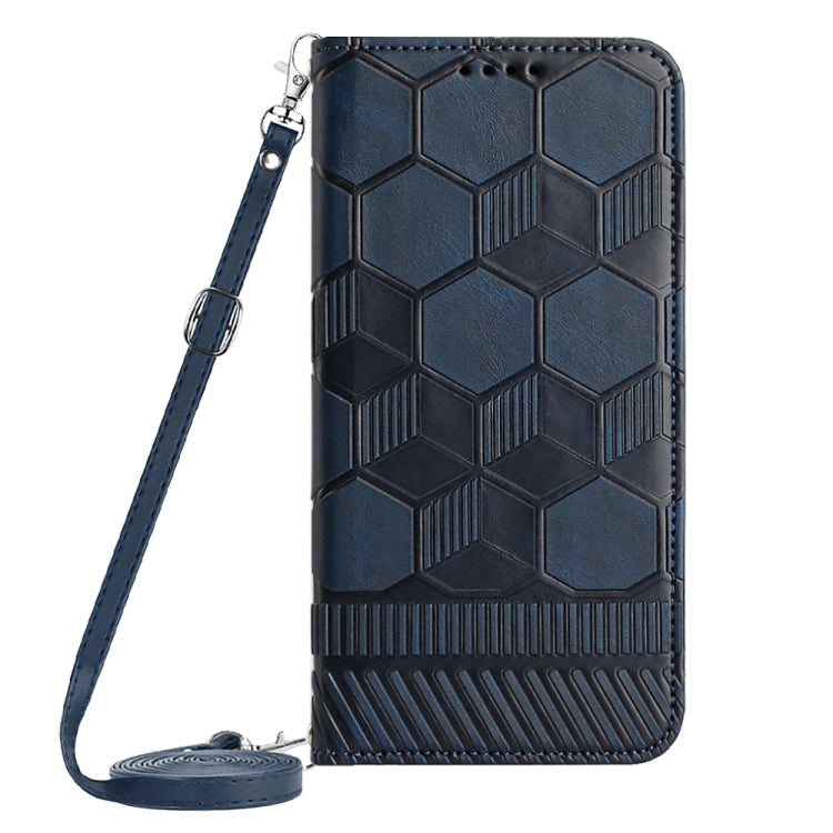 For iPhone 12 mini Crossbody Football Texture Magnetic PU Phone Case