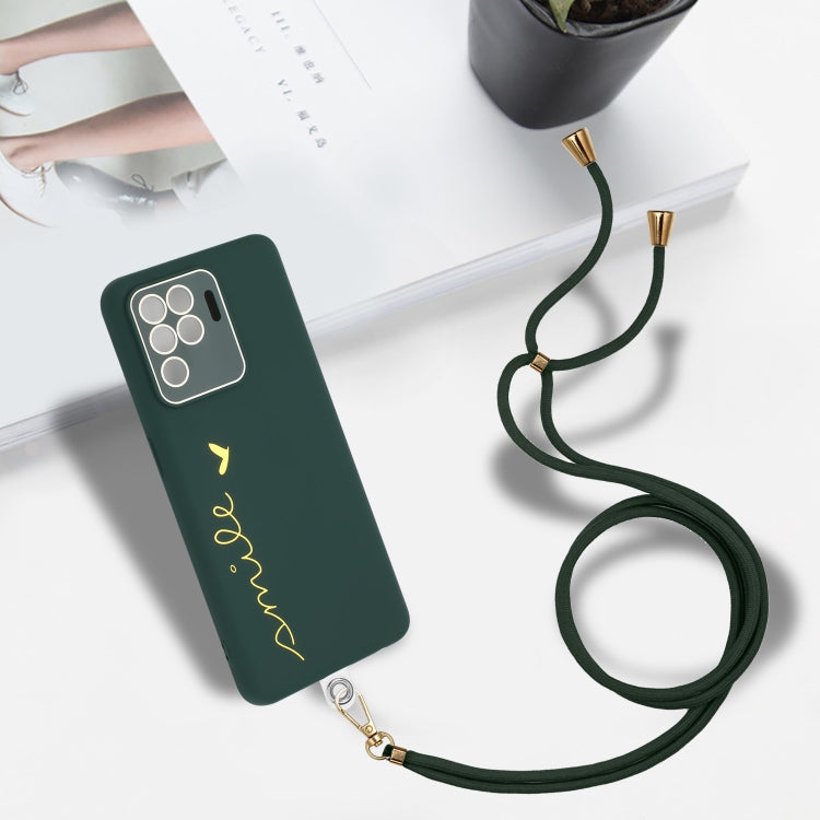 For OPPO F19 Pro / Reno5 F / Reno5 Lite / A94 4G Gilding Line TPU Phone Case with Strap