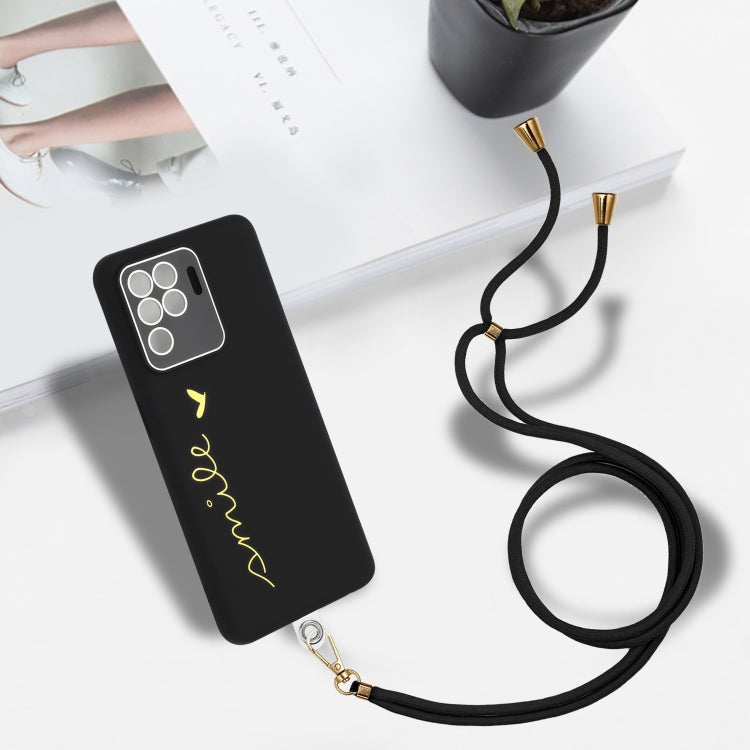 For OPPO F19 Pro / Reno5 F / Reno5 Lite / A94 4G Gilding Line TPU Phone Case with Strap