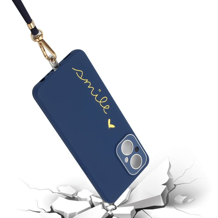 For OPPO Reno7 Z 5G / A96 Gilding Line TPU Phone Case with Strap