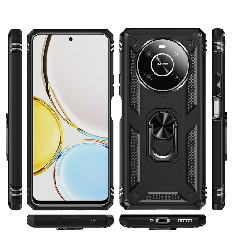For Honor X9 Shockproof TPU + PC Phone Case with 360 Degree Rotating Holder