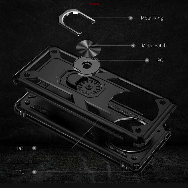 For Honor X9 Shockproof TPU + PC Phone Case with 360 Degree Rotating Holder