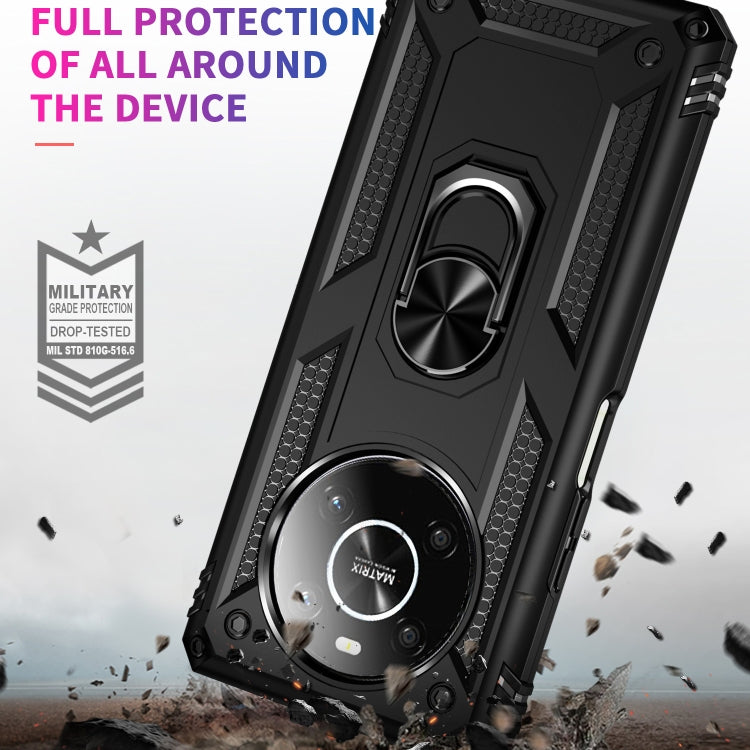 For Honor X9 Shockproof TPU + PC Phone Case with 360 Degree Rotating Holder