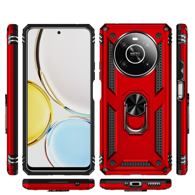 For Honor X9 Shockproof TPU + PC Phone Case with 360 Degree Rotating Holder