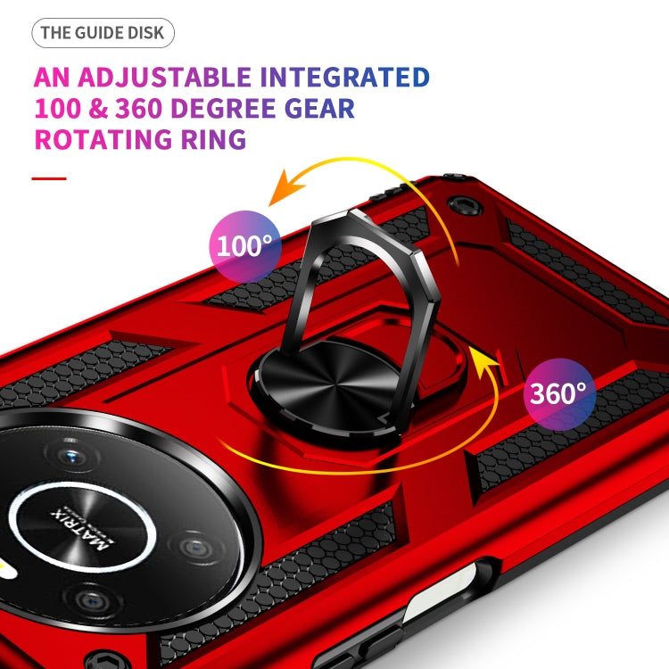 For Honor X9 Shockproof TPU + PC Phone Case with 360 Degree Rotating Holder