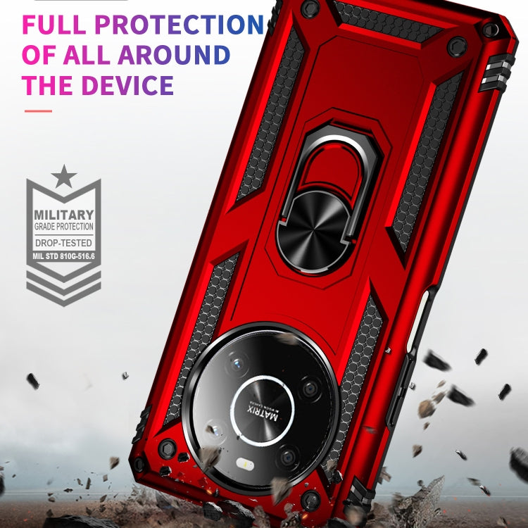 For Honor X9 Shockproof TPU + PC Phone Case with 360 Degree Rotating Holder