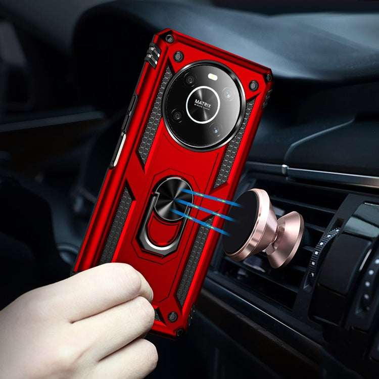 For Honor X9 Shockproof TPU + PC Phone Case with 360 Degree Rotating Holder