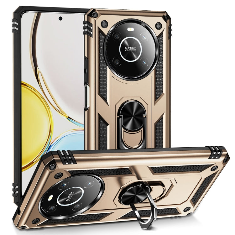 For Honor X9 Shockproof TPU + PC Phone Case with 360 Degree Rotating Holder