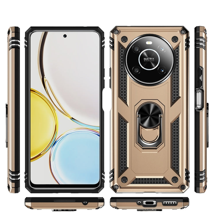 For Honor X9 Shockproof TPU + PC Phone Case with 360 Degree Rotating Holder