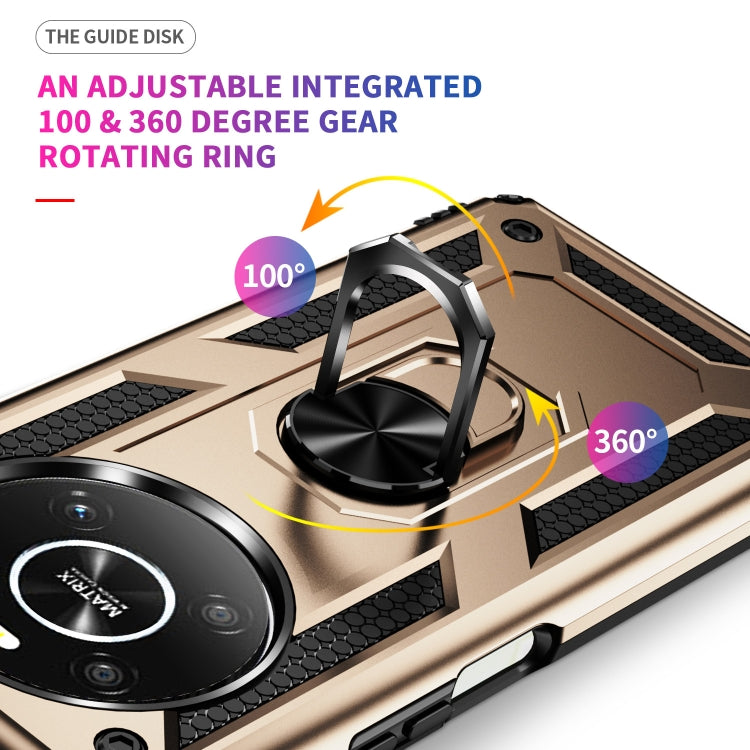 For Honor X9 Shockproof TPU + PC Phone Case with 360 Degree Rotating Holder