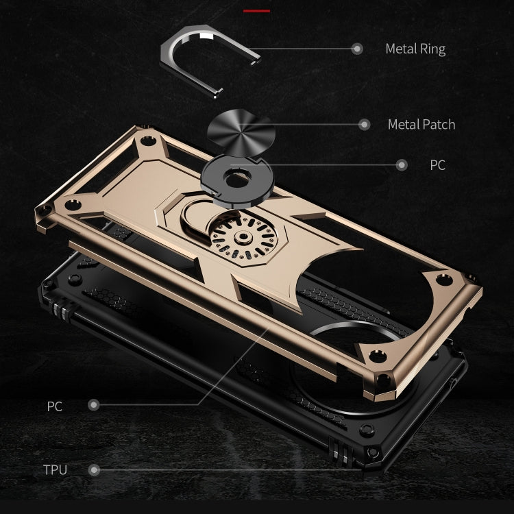 For Honor X9 Shockproof TPU + PC Phone Case with 360 Degree Rotating Holder