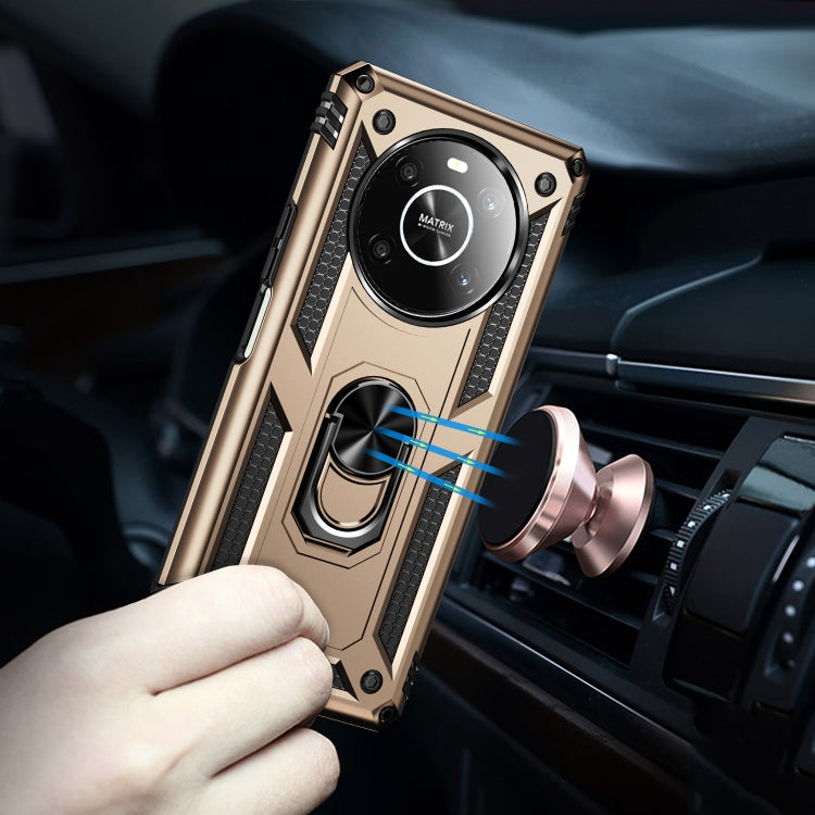 For Honor X9 Shockproof TPU + PC Phone Case with 360 Degree Rotating Holder