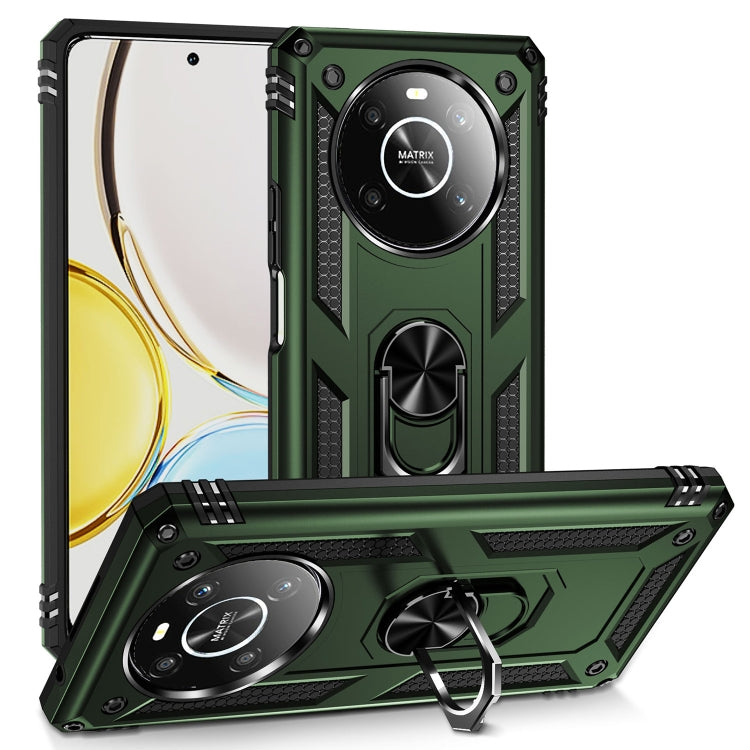 For Honor X9 Shockproof TPU + PC Phone Case with 360 Degree Rotating Holder