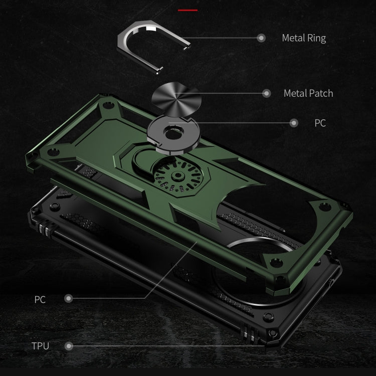 For Honor X9 Shockproof TPU + PC Phone Case with 360 Degree Rotating Holder