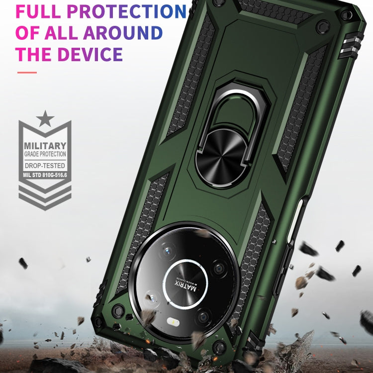 For Honor X9 Shockproof TPU + PC Phone Case with 360 Degree Rotating Holder