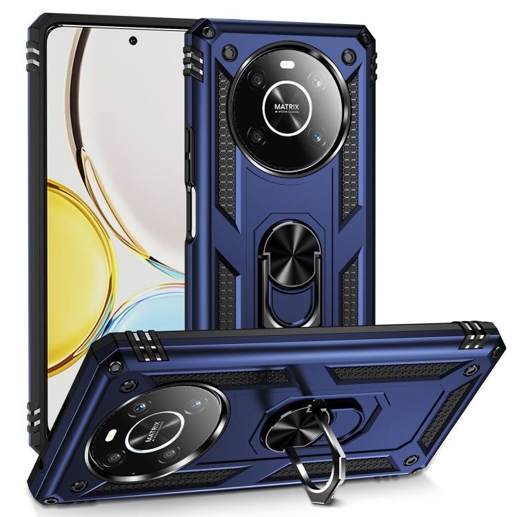 For Honor X9 Shockproof TPU + PC Phone Case with 360 Degree Rotating Holder