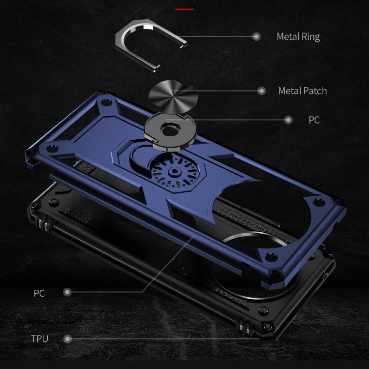For Honor X9 Shockproof TPU + PC Phone Case with 360 Degree Rotating Holder