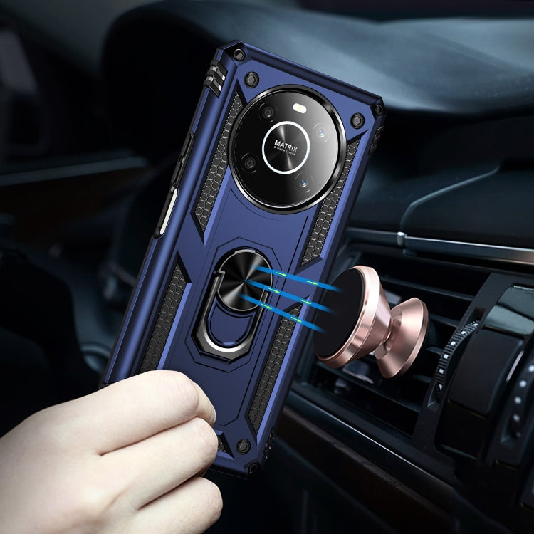 For Honor X9 Shockproof TPU + PC Phone Case with 360 Degree Rotating Holder