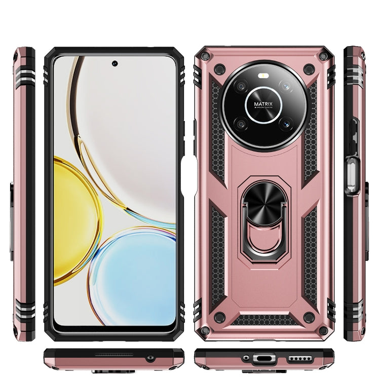 For Honor X9 Shockproof TPU + PC Phone Case with 360 Degree Rotating Holder