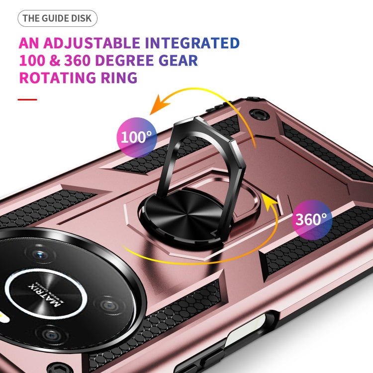 For Honor X9 Shockproof TPU + PC Phone Case with 360 Degree Rotating Holder