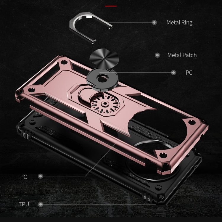 For Honor X9 Shockproof TPU + PC Phone Case with 360 Degree Rotating Holder