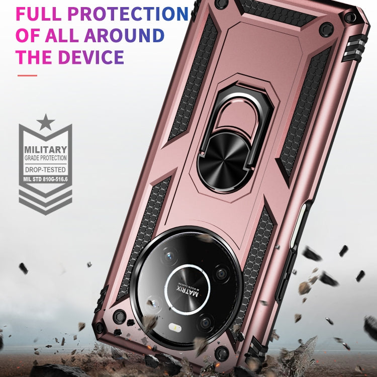 For Honor X9 Shockproof TPU + PC Phone Case with 360 Degree Rotating Holder