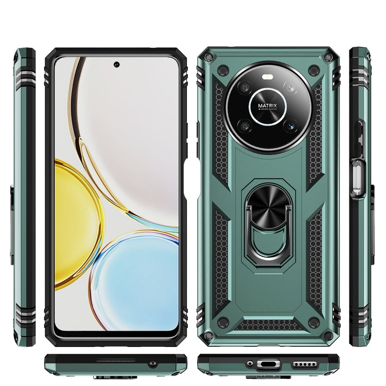 For Honor X9 Shockproof TPU + PC Phone Case with 360 Degree Rotating Holder