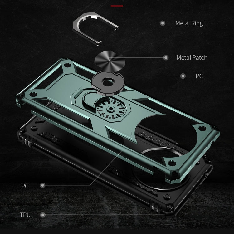 For Honor X9 Shockproof TPU + PC Phone Case with 360 Degree Rotating Holder