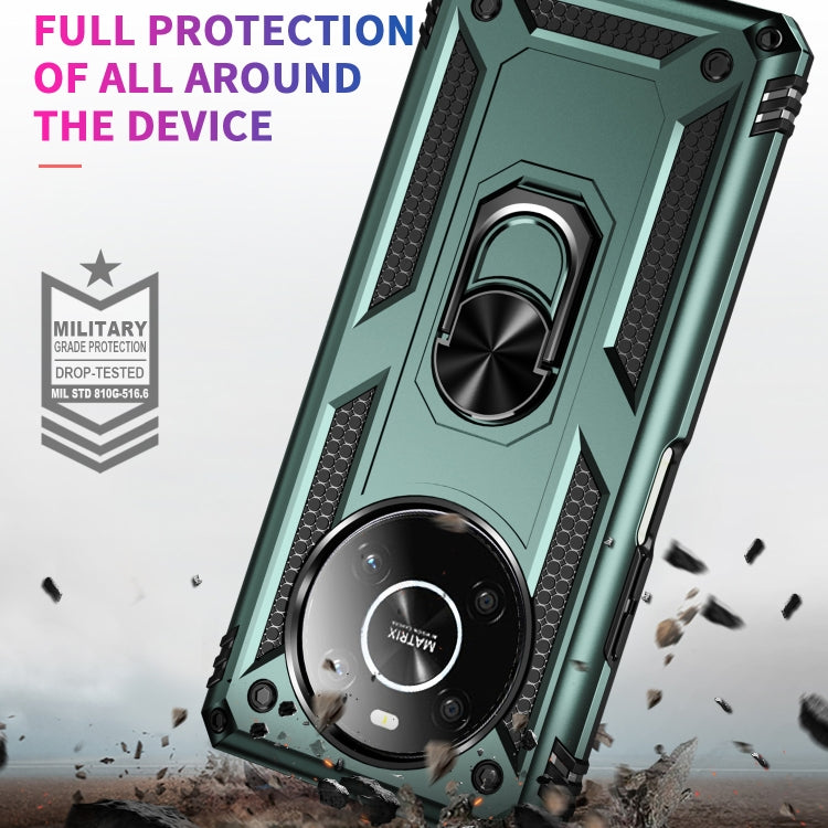For Honor X9 Shockproof TPU + PC Phone Case with 360 Degree Rotating Holder