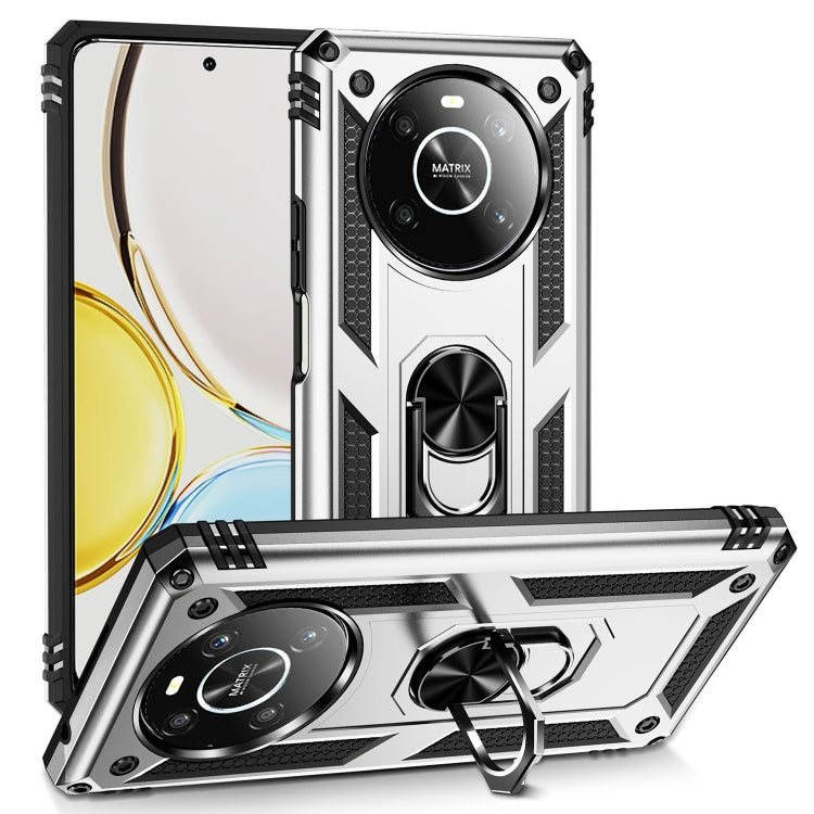 For Honor X9 Shockproof TPU + PC Phone Case with 360 Degree Rotating Holder