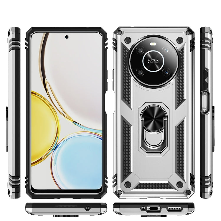 For Honor X9 Shockproof TPU + PC Phone Case with 360 Degree Rotating Holder