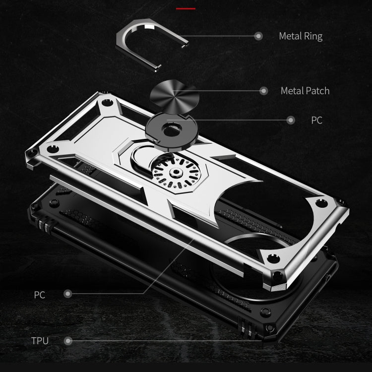 For Honor X9 Shockproof TPU + PC Phone Case with 360 Degree Rotating Holder