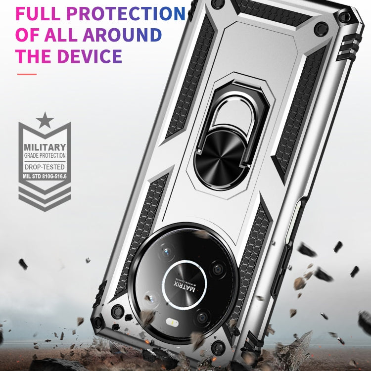 For Honor X9 Shockproof TPU + PC Phone Case with 360 Degree Rotating Holder
