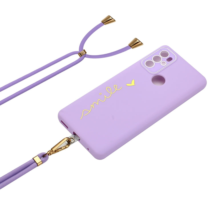For Motorola Moto G60S Gilding Line TPU Phone Case with Strap