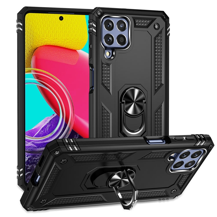 For Samsung Galaxy M53 5G Shockproof TPU + PC Phone Case with 360 Degree Rotating Holder
