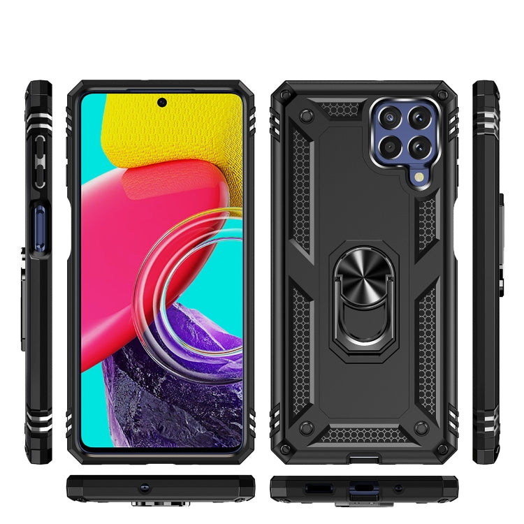 For Samsung Galaxy M53 5G Shockproof TPU + PC Phone Case with 360 Degree Rotating Holder