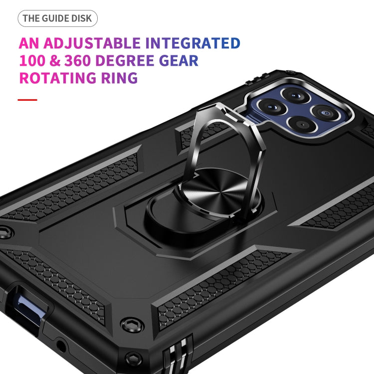 For Samsung Galaxy M53 5G Shockproof TPU + PC Phone Case with 360 Degree Rotating Holder