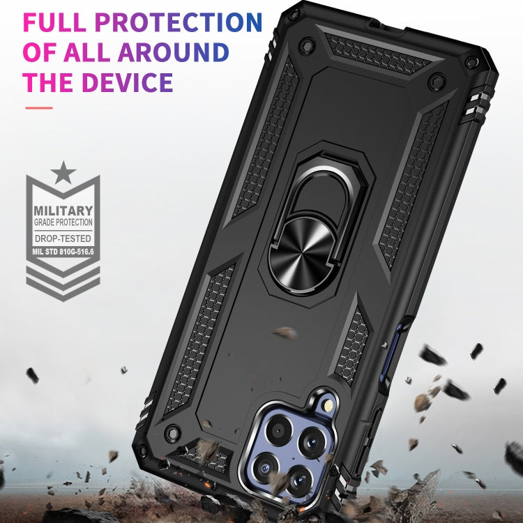 For Samsung Galaxy M53 5G Shockproof TPU + PC Phone Case with 360 Degree Rotating Holder