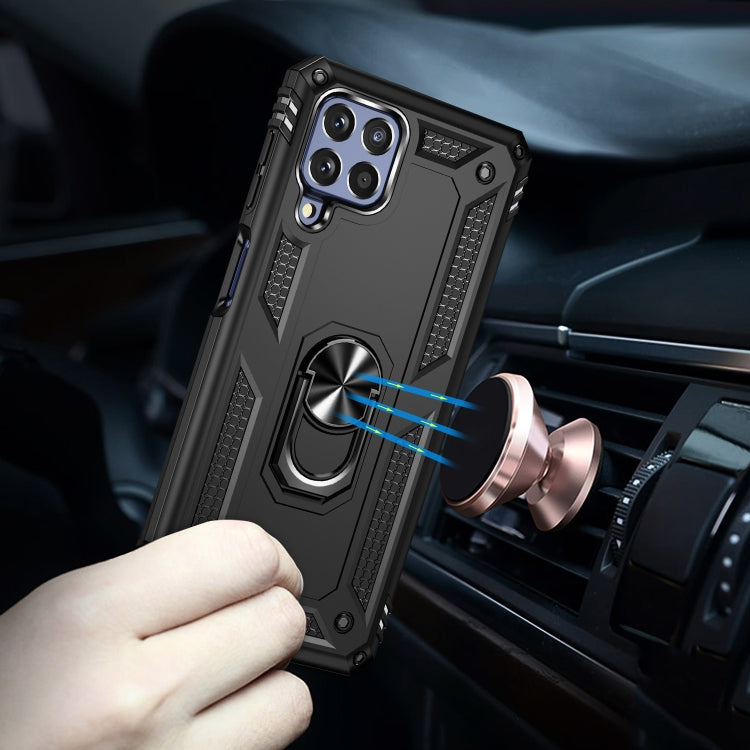 For Samsung Galaxy M53 5G Shockproof TPU + PC Phone Case with 360 Degree Rotating Holder