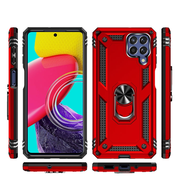 For Samsung Galaxy M53 5G Shockproof TPU + PC Phone Case with 360 Degree Rotating Holder