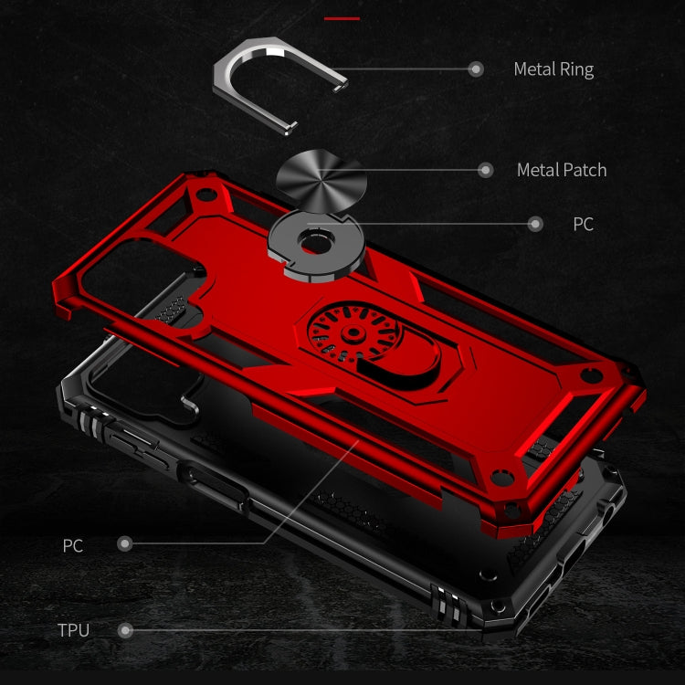 For Samsung Galaxy M53 5G Shockproof TPU + PC Phone Case with 360 Degree Rotating Holder