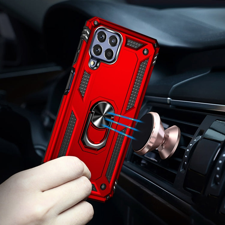 For Samsung Galaxy M53 5G Shockproof TPU + PC Phone Case with 360 Degree Rotating Holder