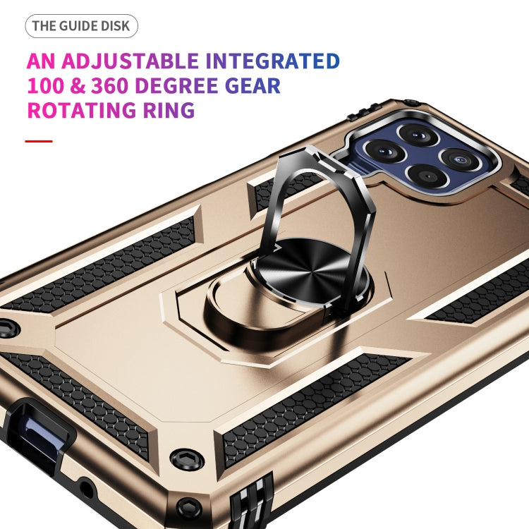 For Samsung Galaxy M53 5G Shockproof TPU + PC Phone Case with 360 Degree Rotating Holder