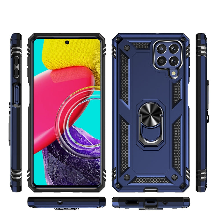 For Samsung Galaxy M53 5G Shockproof TPU + PC Phone Case with 360 Degree Rotating Holder