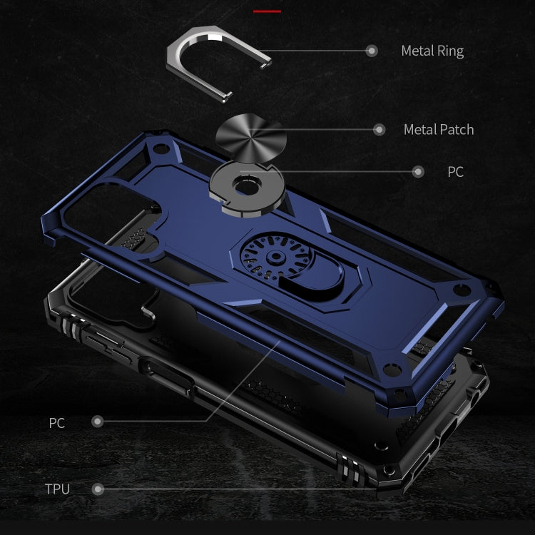 For Samsung Galaxy M53 5G Shockproof TPU + PC Phone Case with 360 Degree Rotating Holder
